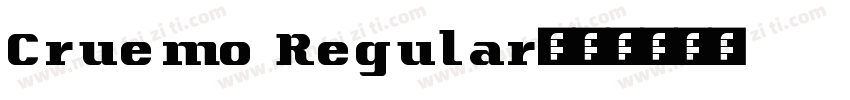 Cruemo Regular字体转换